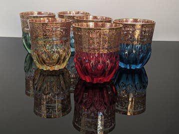 ART DECO - Drinkset (6) - Adagio - Muranoglas, Antiek en Kunst