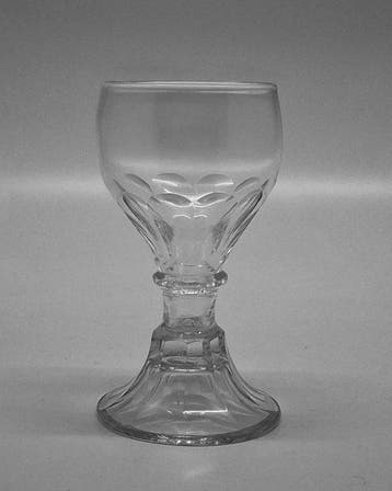 Wijnglas (2) - c1810, Engelse Roemer Wijnglazen - Loodglas -, Antiek en Kunst