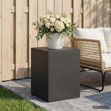vidaXL Plantenstand Zwart 30 x 30 x 40 cm Staal, Verzenden