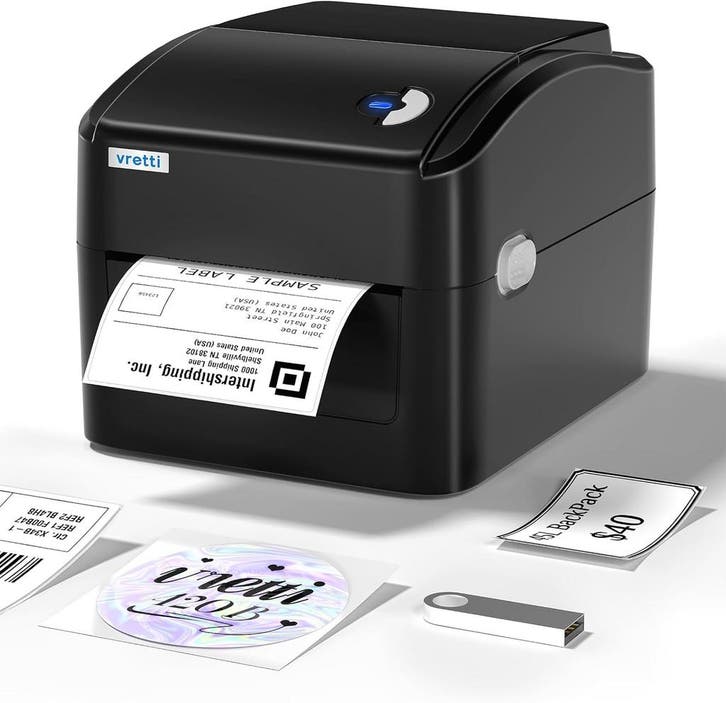 Vretti Labelprinter 4x6 | 34% Retour Deal | Snel & Slim, Computers en Software, Labelprinters, Zo goed als nieuw, Etiket, Verzenden