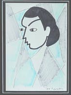 Siep Van Den Berg (1913-1998) - Portret of a girl, Antiek en Kunst, Kunst | Schilderijen | Modern