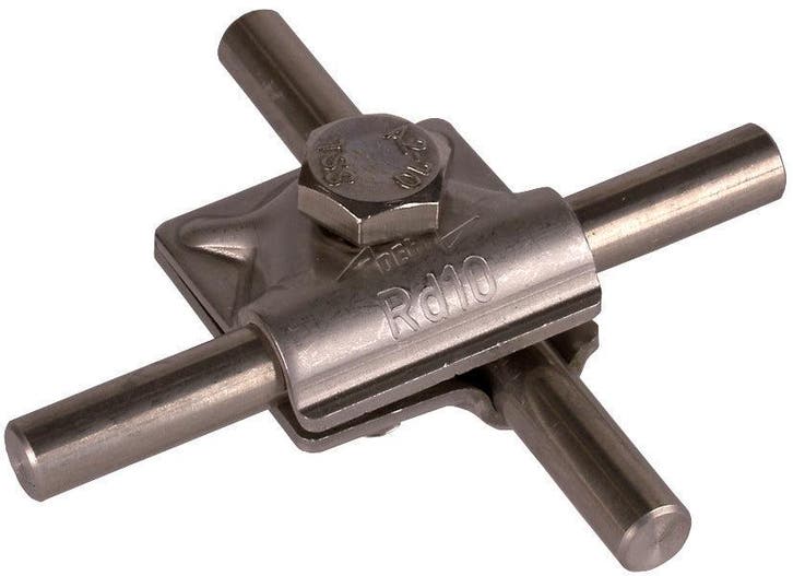 Dehn MV klem met zeskantbout 10mm roestvrij staal - 391059, Doe-het-zelf en Bouw, Elektriciteit en Kabels, Verzenden