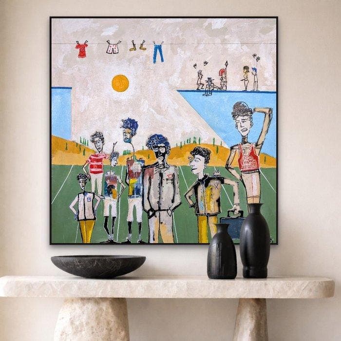 Santiago Andúgar - Lysergic Journey - XL NO Reserve, Antiquités & Art, Art | Peinture | Moderne