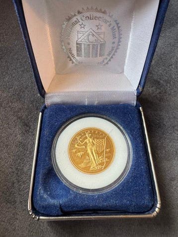 Cookeilanden. 25 Dollars 2018, Liberty, 1/2 Oz (24% Au999)