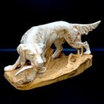 Royal Dux - Bohemia - Art Nouveau - Hunting Dog (40,5 cm) -