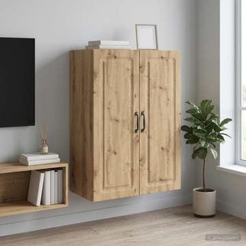 vidaXL Wandkast 66 x 34,5 x 90 cm Bewerkt hout Artisanaal, Huis en Inrichting, Kasten | Overige, Verzenden, Nieuw