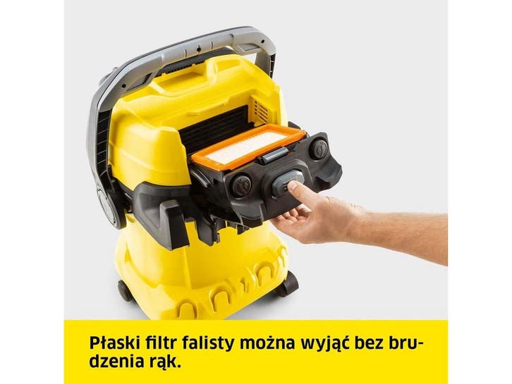 Krcher WD 5 P V-25/5/22 - Nat- en droogzuiger - 1100W - 25L, Elektronische apparatuur, Stofzuigers, Zo goed als nieuw, Verzenden