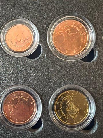 Cyprus. 2008, Kursmünzensatz Zypern 8 pcs mit CoA (Zonder
