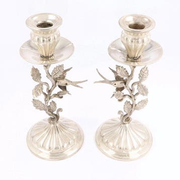 Spanje ca. 1950 - Vogel Decor - Chandelier - Argent 915