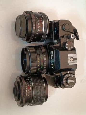 Zenit 122k + 50mm + 35mm + 28mm | Appareil photo argentique, Audio, Tv en Foto, Nieuw