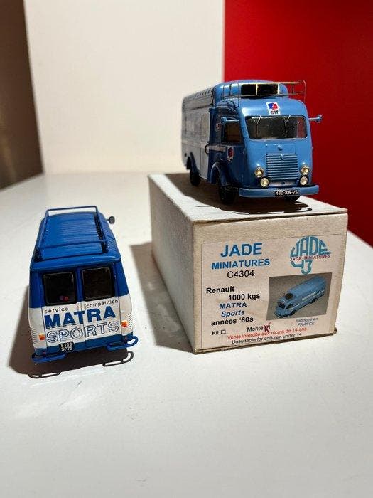 1:43 - Model vrachtwagen (2) - Renault 1000 kgs MATRA Sports, Hobby en Vrije tijd, Modelauto's | 1:5 tot 1:12