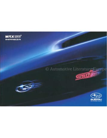 2005 SUBARU IMPREZA WRX STI BROCHURE ENGELS, Ophalen of Verzenden