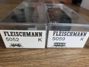 Fleischmann H0 - 5052 / 5059 / 5055 / 5221 - Wagon de train, Nieuw