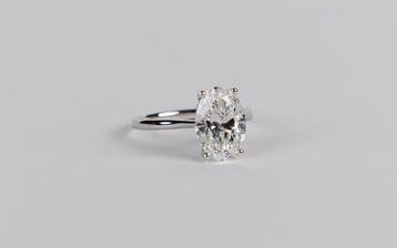 Zonder minimumprijs - Ring - 14 karaat Witgoud - 2.06ct. tw., Nieuw