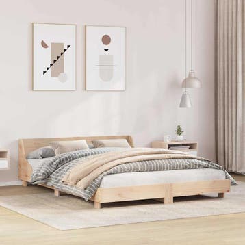 vidaXL Bedframe zonder matras massief grenenhout 160x200 cm, Maison & Meubles, Verzenden