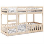 vidaXL Stapelbed massief grenenhout 90x190 cm, Verzenden