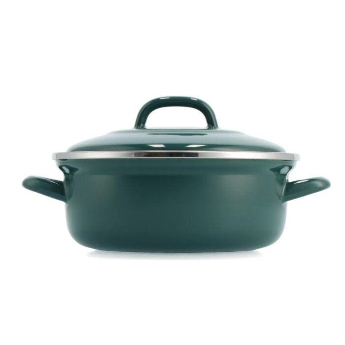 BK Fortalit Braadpan 24cm 2.5L Groen — gebruikt, Maison & Meubles, Cuisine | Casseroles & Poêles, Envoi