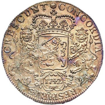 Nederland, Overijssel Dukaton (Zilveren Rijder) 1742 (Very, Postzegels en Munten