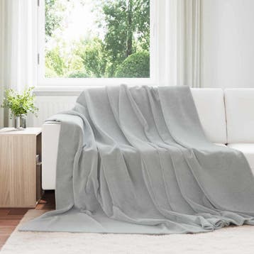 vidaXL plaid Grijs 220 x 240 cm 1.37 kg Fleece, Verzenden, Nieuw
