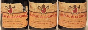 1984 Chateau la Gardine - Châteauneuf-du-Pape - 3 Bouteilles, Nieuw
