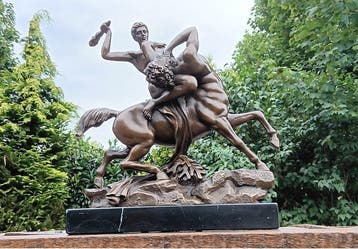 sculptuur, theseus die de centaur bianor slaat - 25 cm -, Antiquités & Art