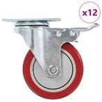 vidaXL Zwenkwielen 12 st 100 mm, Verzenden