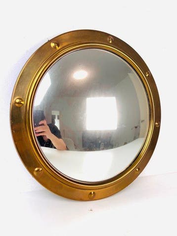 Spiegel- messing heksenspiegel / Convex porthole spiegel -