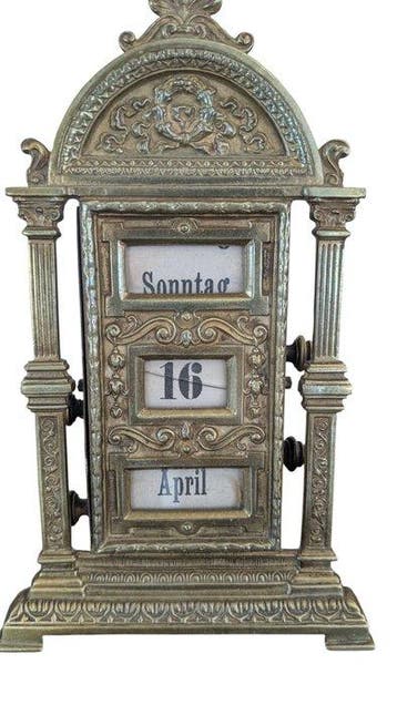 Eeuwigdurende kalender - Duitsland - Bureaakalender van, Antiek en Kunst