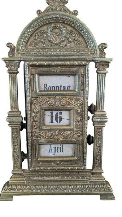 Eeuwigdurende kalender - Duitsland - Bureaakalender van, Antiek en Kunst, Antiek | Overige Antiek