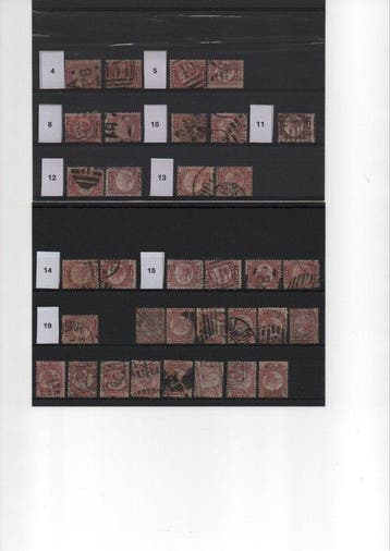 Grande Bretagne - Accumulation de timbres britanniques