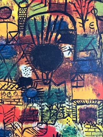 Paul Klee (1879-1940) - Composition avec point focal noir