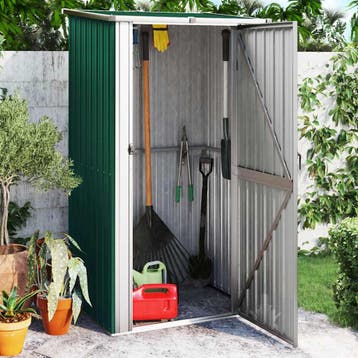 vidaXL Tuinhuis Groen 118,5x97x209,5 cm Gegalvaniseerd Staal, Verzenden