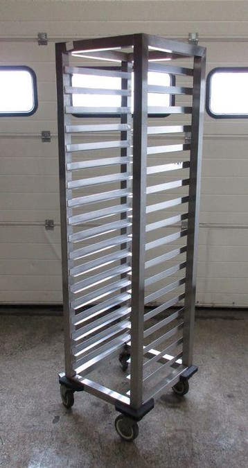 RVS Regaalwagen, Baklava schaal transportwagen, 44cm, gelast, Zakelijke goederen, Nieuw in verpakking