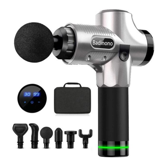 Professioneel Massage Apparaat Gun - 30 Standen - 6 Koppen -, Sports & Fitness, Produits de massage, Envoi
