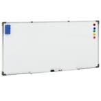 vidaXL Whiteboard magnetisch 110x60 cm staal wit, Zakelijke goederen, Kantoor en Winkelinrichting | Kantoorartikelen, Verzenden