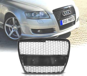 CALANDRE AUDI A6 C6 04-08 LOOK RS NOIR BRILLANT, Verzenden, Nieuw
