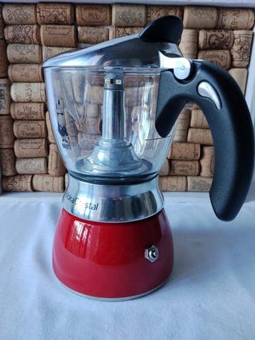 Caffettiera Bialetti Moka Crystal in Alluminio e Vetro -, Antiquités & Art