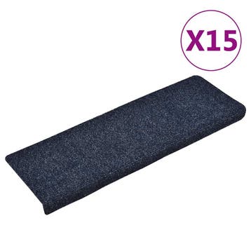 vidaXL Trapmatten zelfklevend 15 stuks 65x21x4 cm blauw, Verzenden