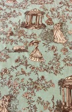 Prestigieus en exclusief toile de Jouy-stof met dubbele