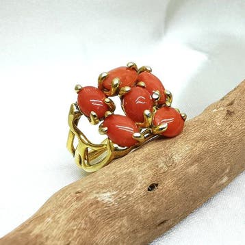 Koraal - Argento 925 - Ring - Italiaans vakmanschap