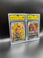 Pokémon - 2 Graded card - Pignite & Scolipede Black Bolt &