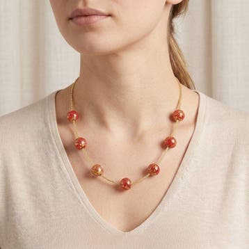 verre de Murano - Collier - Collier de perles de Murano