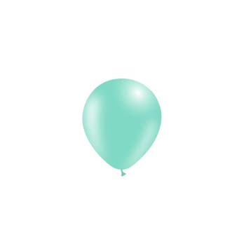 Mintgroene Ballonnen 14cm 100st, Verzenden, Nieuw