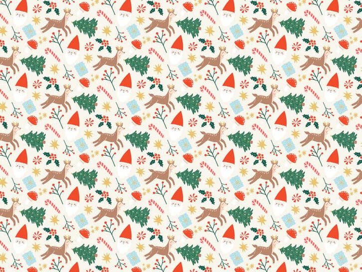 Kerst Cadeaupapier 2m, Hobby en Vrije tijd, Feestartikelen, Nieuw, Verzenden