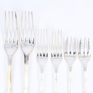 NO RESERVE - Christofle Model: Rubans - Diner, Dessert &