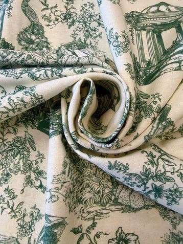 1625Prestigieuze en exclusieve Toile de Jouy-stof met