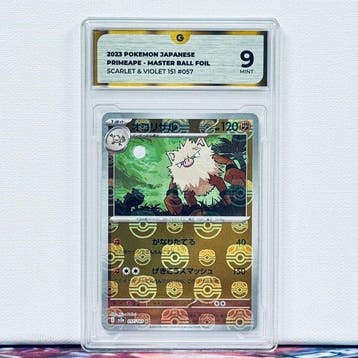 Pokémon Graded card - PRIMEAPE MASTERBALL FOIL 057 - Pokémon, Nieuw