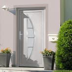 vidaXL Voordeur 88x200 cm PVC wit, Doe-het-zelf en Bouw, Deuren en Vliegenramen, Verzenden, Nieuw