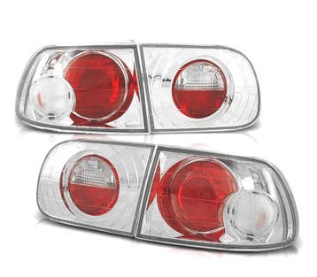 Feux Arrière Pour Honda Civic 91-95 3P Chromé Lex, Verzenden