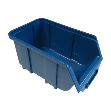Magazijnbak 128x204x96 mm blauw kunststof nieuw, Ophalen of Verzenden